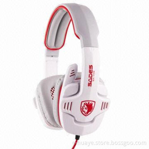PC Headset with 40mm Hi-Fi Driver, 30mW Input Power, 20 to 20,000Hz Frequency Range